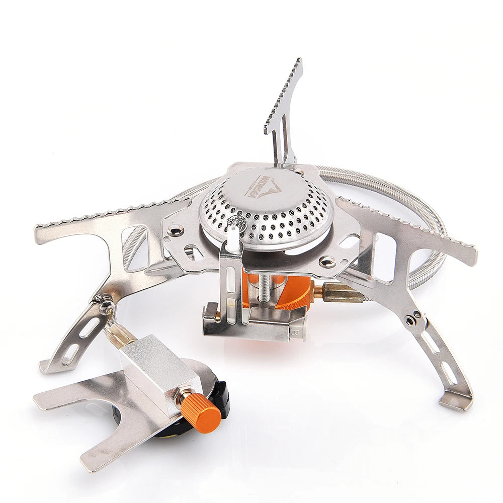 Widesea Camping Gas Stove – Strong Fire Outdoor Tourist Burner & Survival Cooker